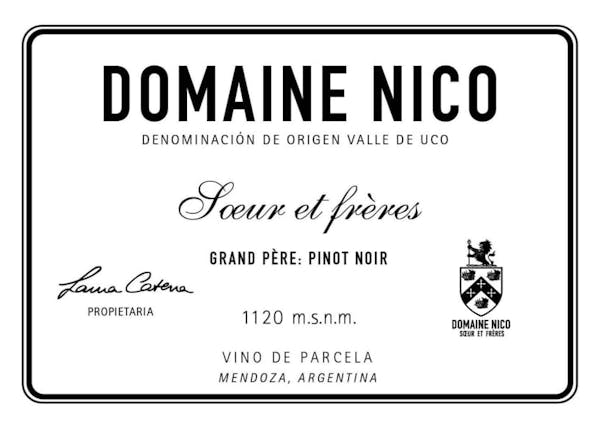 Domaine Nico Soeur et Freres 'Grand Pere' Pinot Noir 2019