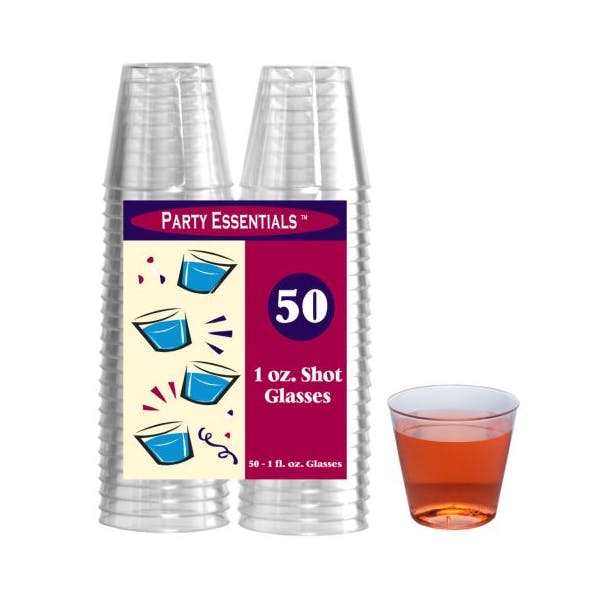 Clear Shot Glasses Party Essentials 1oz.