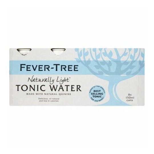 Fever Tree Light Indian Tonic Water 8-150ml Cans