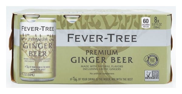 Fever Tree Premium Ginger Beer 8-150ml Cans