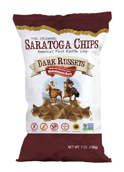 Saratoga Chips Dark Russet 8oz