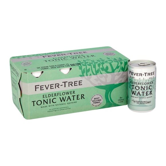 Fever Tree Elderflower Tonic Water 8-150ml Cans