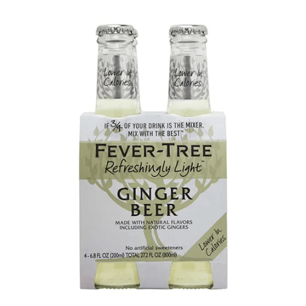 Fever Tree Light Ginger Beer 4-200ml
