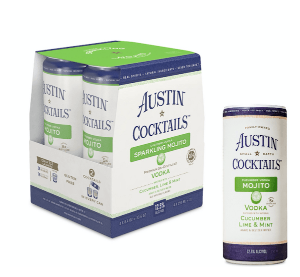Austin Cocktails Cucumber Mojito 4-250ml Cans