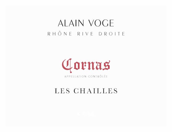 Alain Voge 'Les Chailles' Cornas 2019