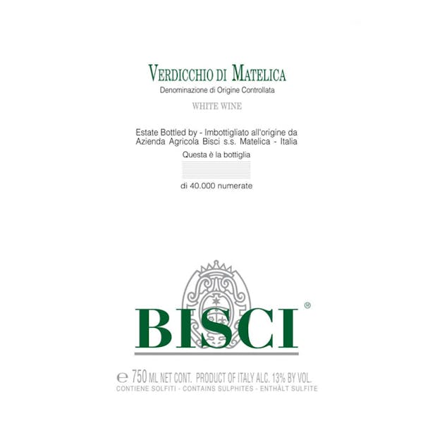 Bisci 'Verdicchio di Metalica' Verdicchio 2021