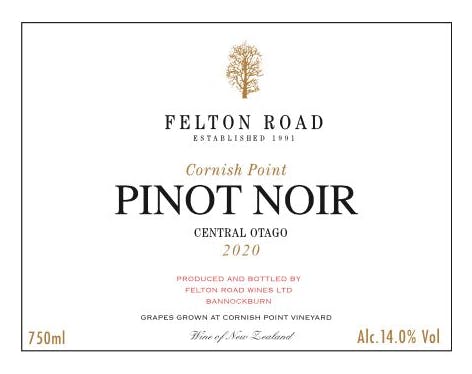 Felton Road 'Cornish Point' Pinot Noir 2020