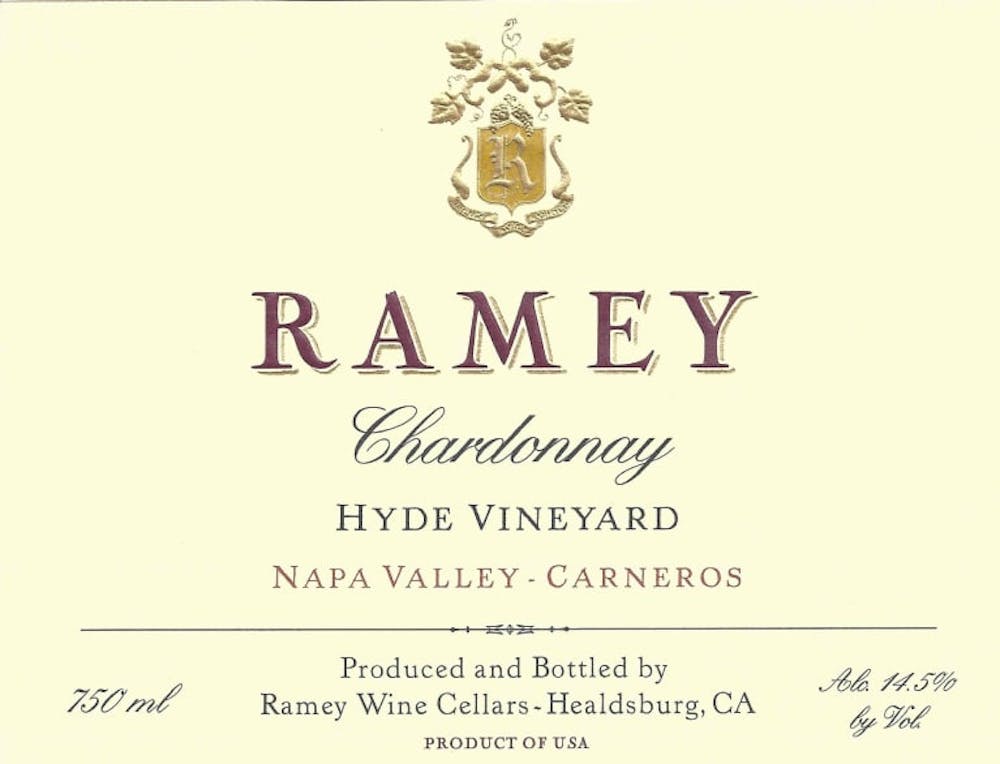 RAMEY シャルドネ 2019 HYDE VINEYARD Ramey 'Hyde' Chardonnay 2019 :: Chardonnay