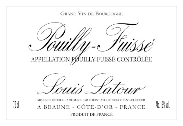 Louis Latour Pouilly Fuisse 2020