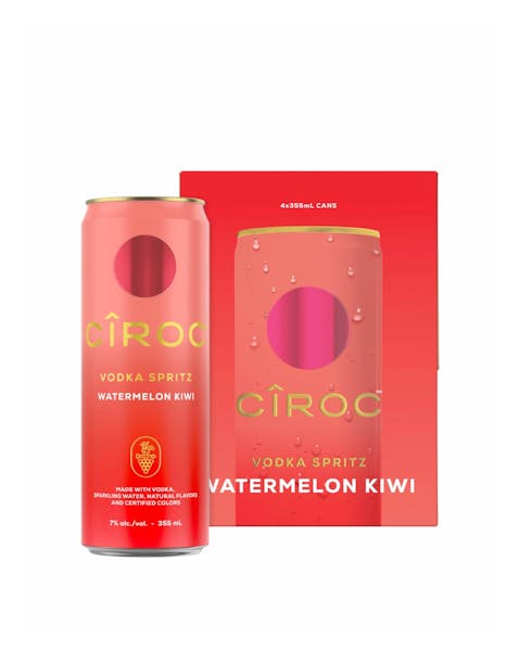 Ciroc Vodka Spritz Watermelon Kiwi 4-355ml Cans