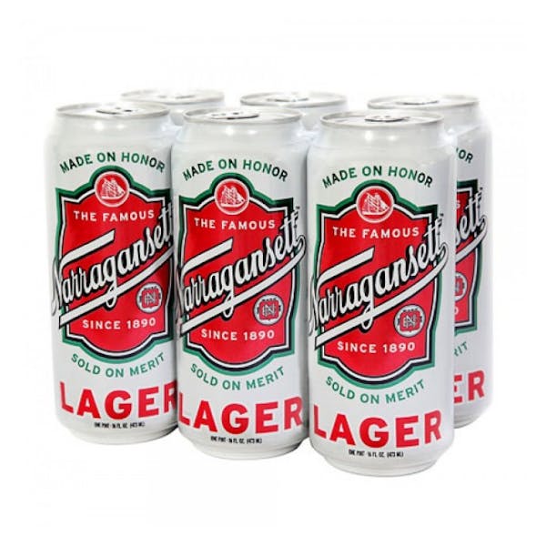 Narragansett Brewing Co. Lager 6-16oz Cans