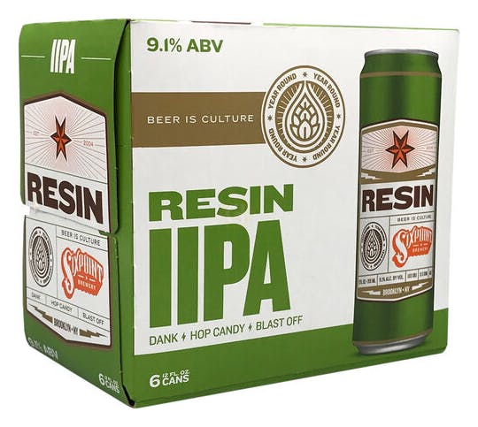 Sixpoint Brewery Resin DIPA 6-12oz Cans