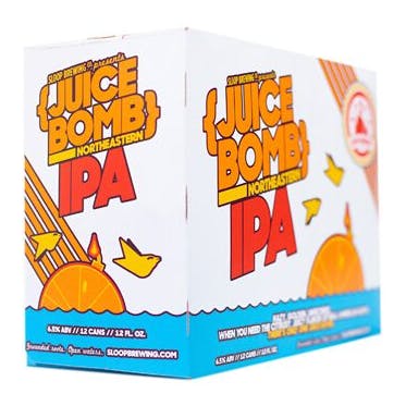 Sloop Brewing Juice Bomb IPA 12-12oz Cans