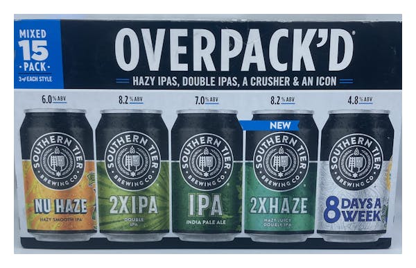 Southern Tier Overpack'd Variety Pack 15-12oz Cans