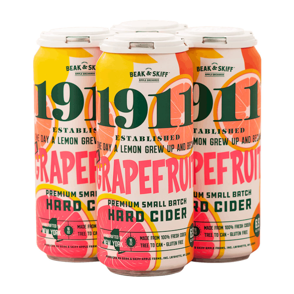 1911 Cider 'Pink Grapefruit' Premium Hard Cider 4-16oz Cans