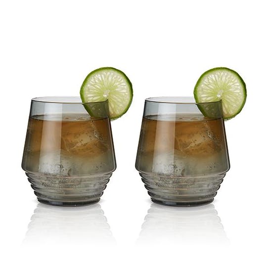 Smoke Deco Cocktail Glasses by Viski
