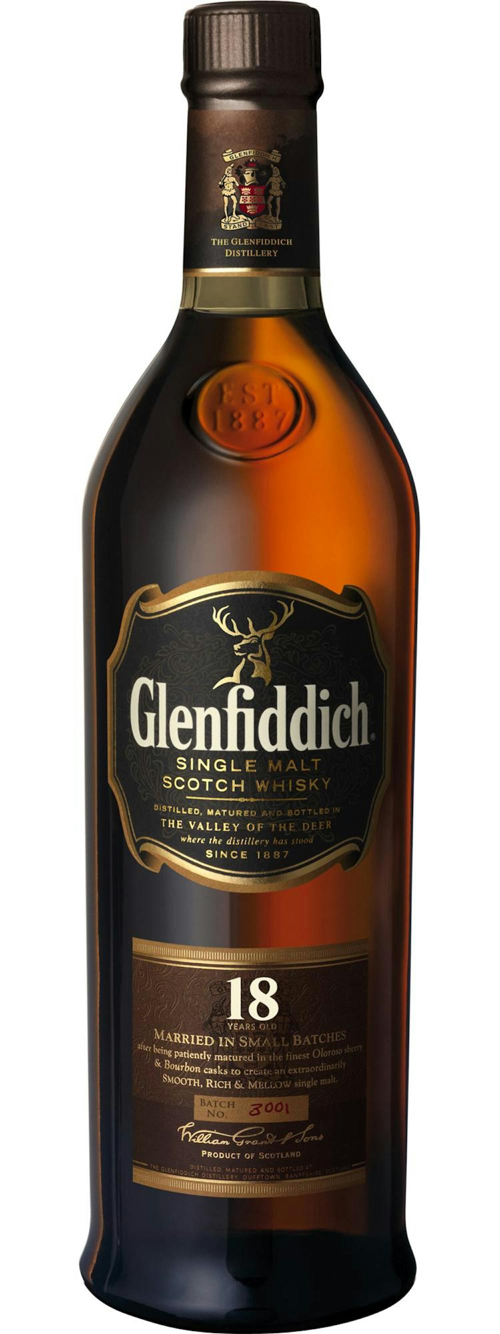 Glenfiddich 18yr Single Malt Scotch 750ml :: Single Malt Scotch