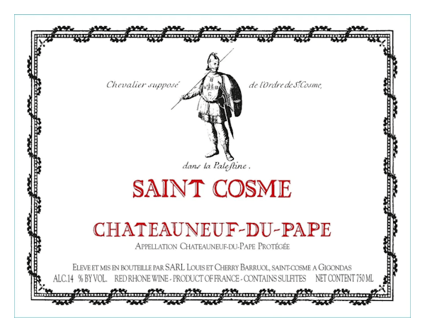 Chateau St Cosme Chateauneuf du Pape 2019