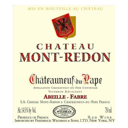 Mont Redon Chateauneuf du Pape Rouge 2018