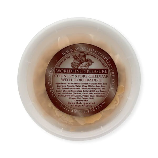 Worldling's Pleasure Cheddar w/ Horseradish 7.5oz