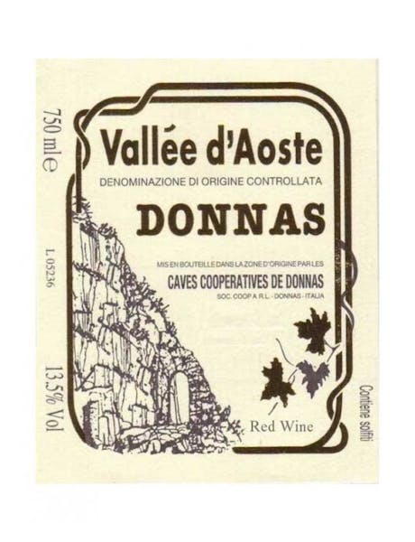 Donnas Vallee d'Aostea Rosso 2018