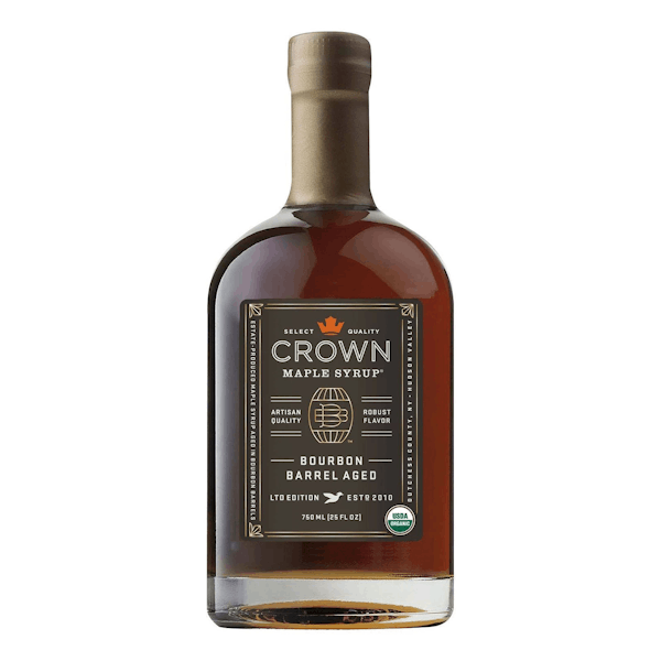Crown Maple Bourbon Barrel Aged Organic Maple Syrup 375ml