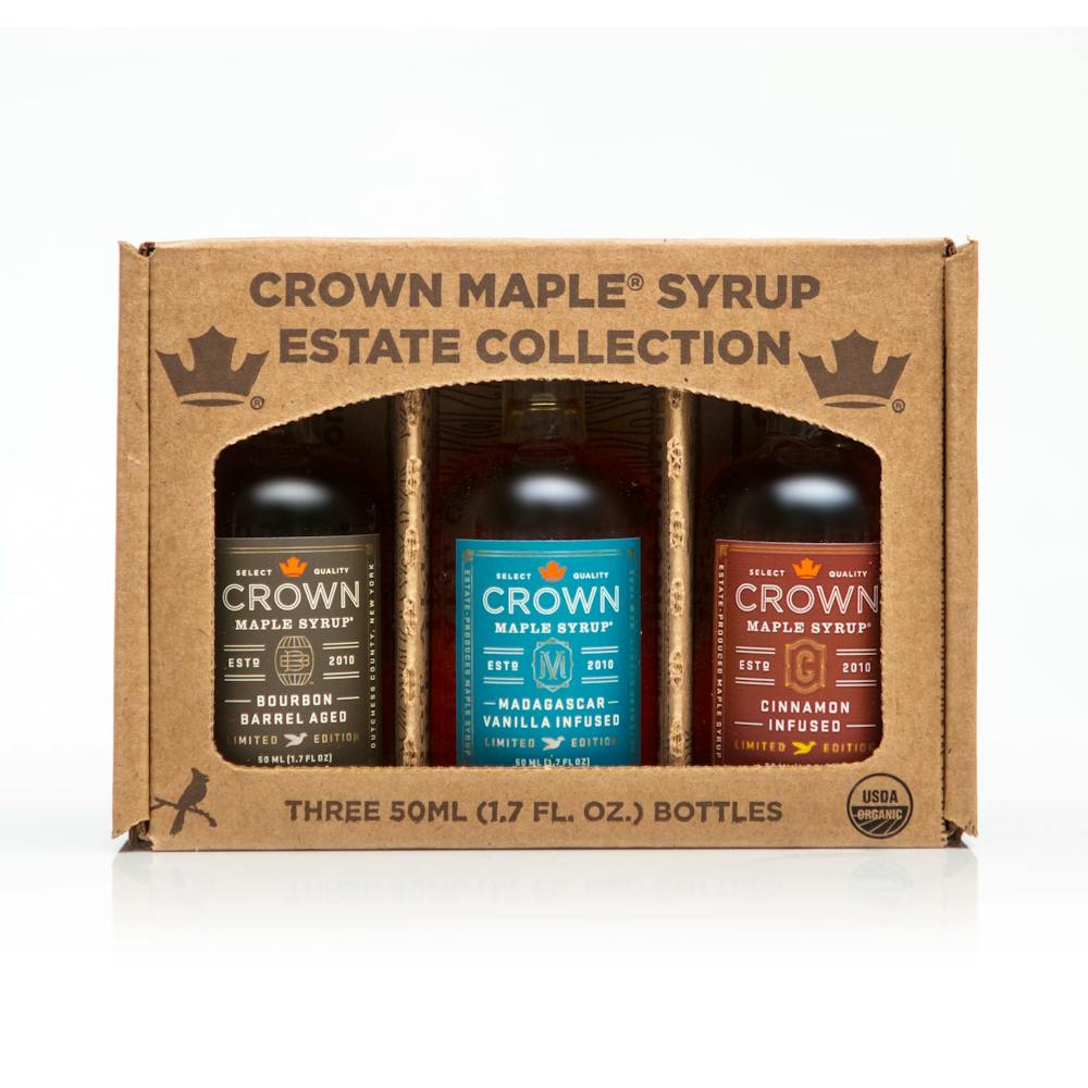 Crown Maple Estate Premium Trio Collection 50ml (3pk) Honey and Syrup