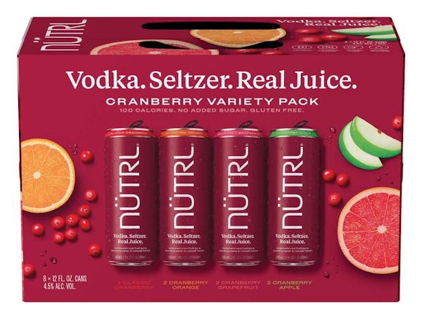 Nutrl Cranberry Variety Pack 8-355ml Cans