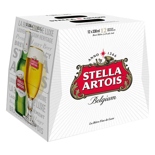 Stella Artois Lager 11.2oz Bottles (12pk)