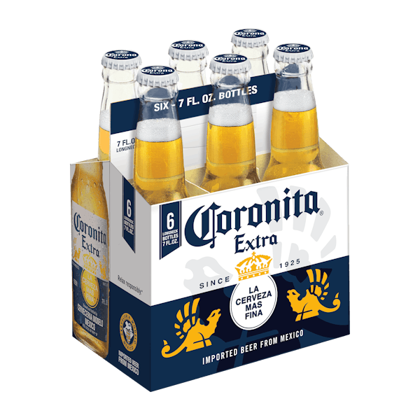 Corona Extra Mexican Lager Beer 6-12oz Bottles