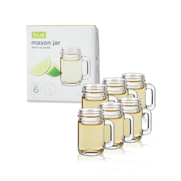 True Mason Jar Shot Glasses (Set of 6)