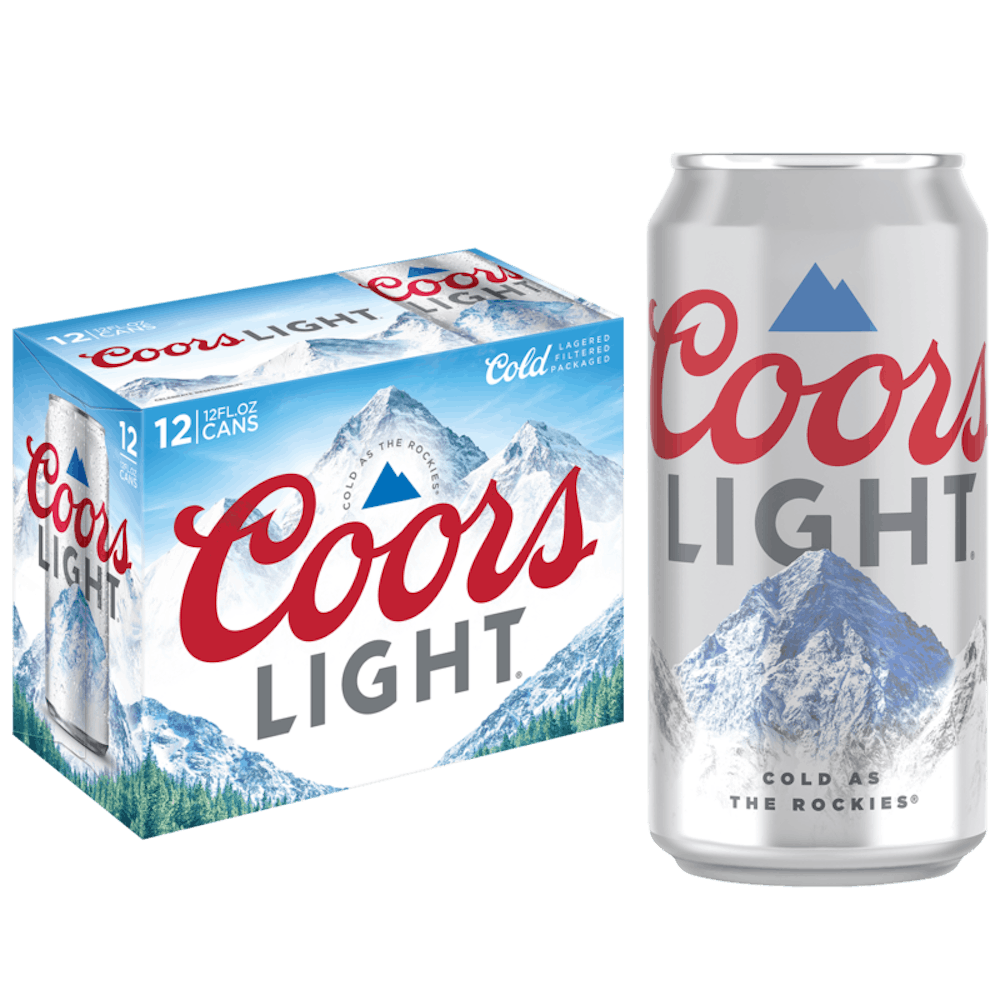 Coors Light Lager Beer 1212oz Cans Pilsner/Lager