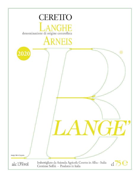 Ceretto Blange Langhe Arneis 2021