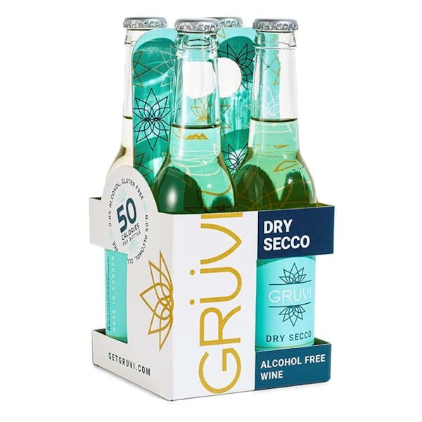 Gruvi Alcohol Free Dry Secco 4pk-10oz Bottles