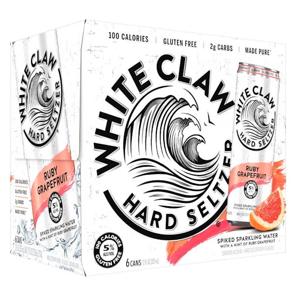 White Claw Hard Seltzer Ruby Grapefruit 6pk-12oz Cans