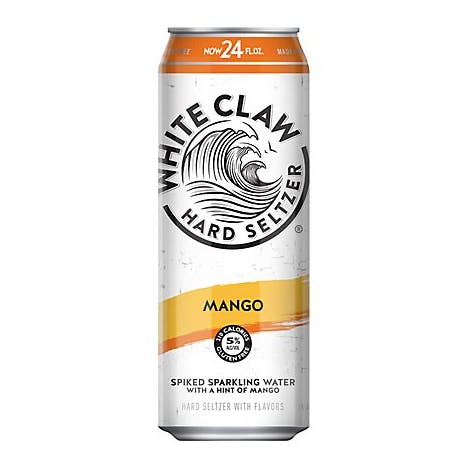 White Claw Hard Seltzer Mango 24oz Can