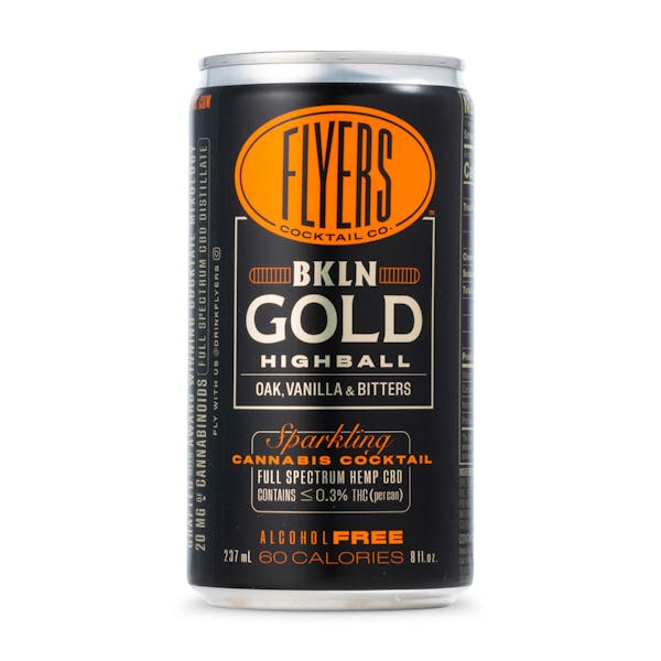 Flyers Cocktail Co. CBD Bkln Gold Highball 8oz Can