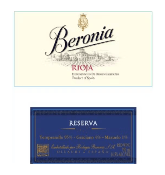 Beronia Reserve Rioja 2017