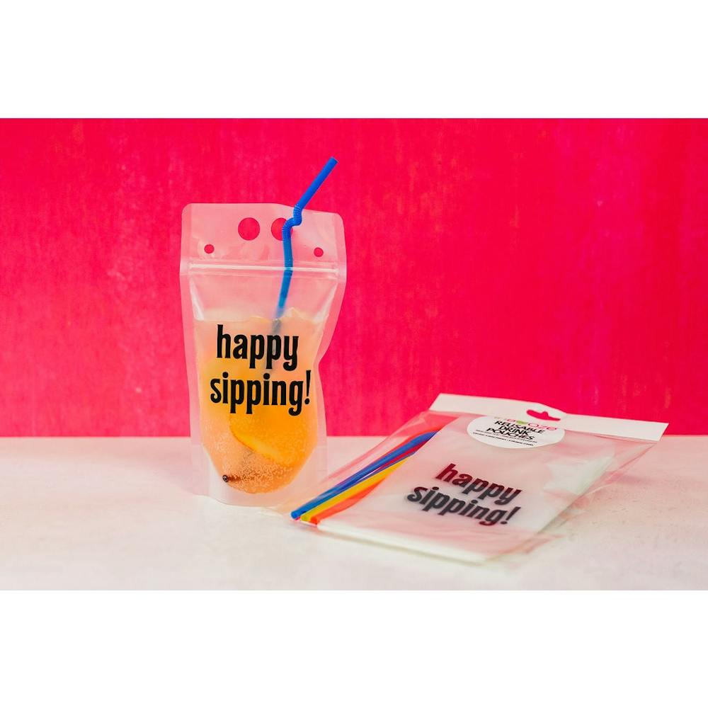 InBooze Reusable Drink Pouches8ct Plastic