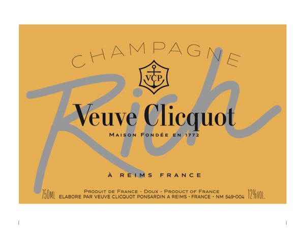 Veuve Clicquot Rich Champagne