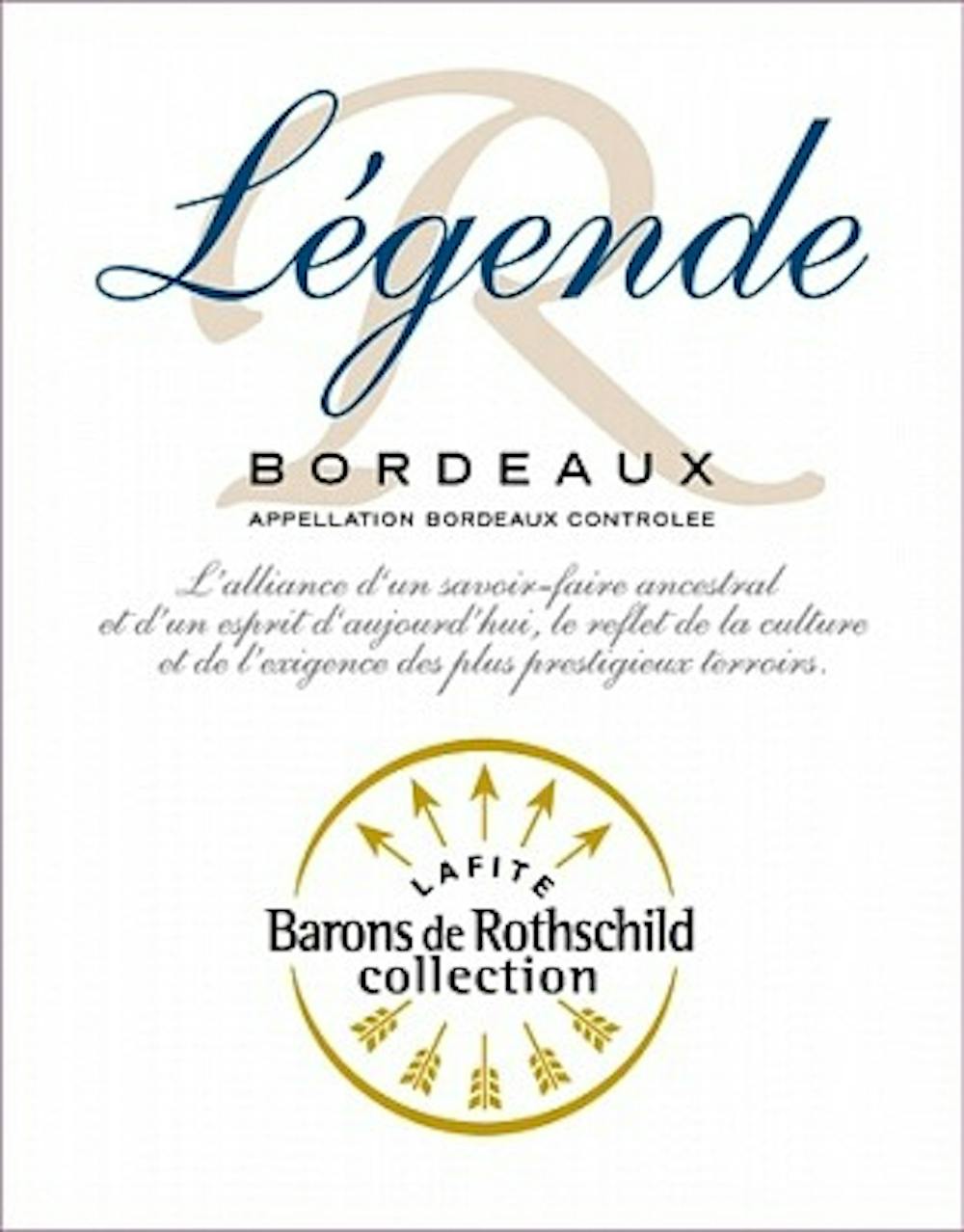 Barons de Rothschild 'Legende' Reserve Speciale Blanc 2021 :: Bordeaux ...