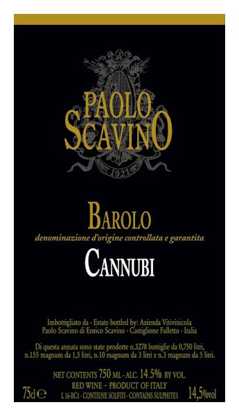 Paolo Scavino 'Cannubi' Barolo 2015