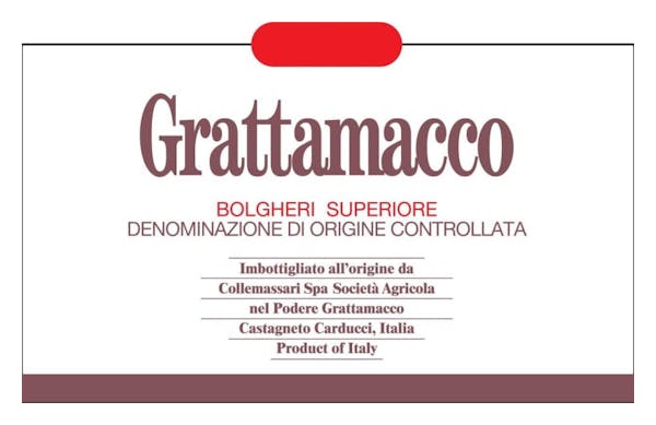 Grattamacco Bolgheri Rosso Superiore 2019