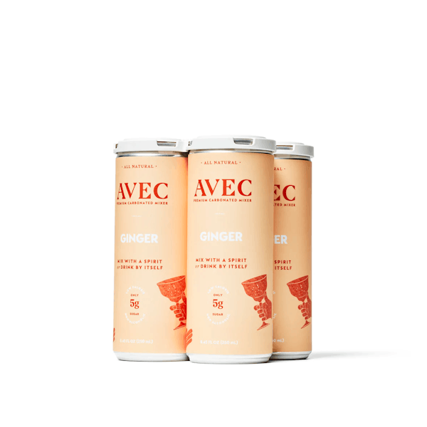 AVEC Ginger Premium Mixer 4pk-250ml Cans