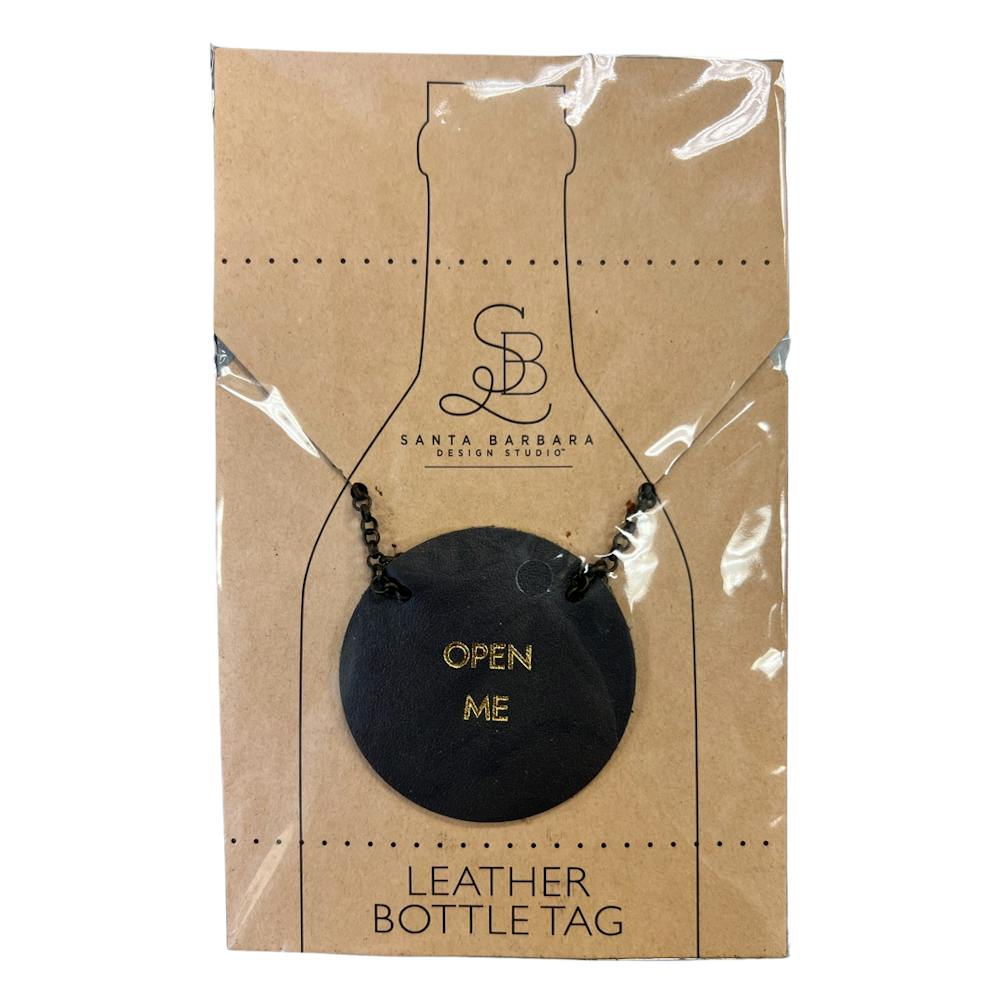 Leather Bottle Tag Open Me Homegoods