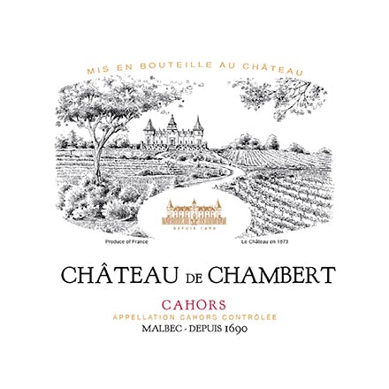 Chateau de Chambert 'Cahors' Malbec 2016