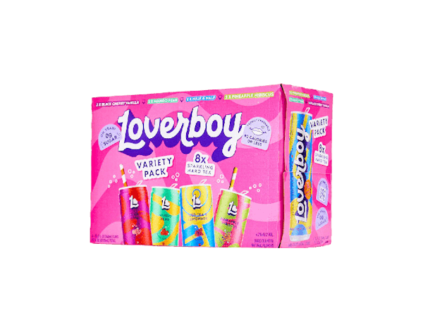 Loverboy Sparkling Hard Tea Variety Pack 8pk-11.5oz Cans