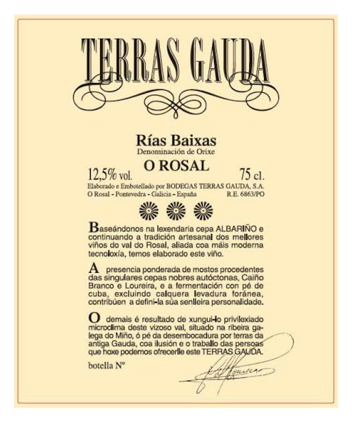Terras Gauda O Rosal Albario 2021