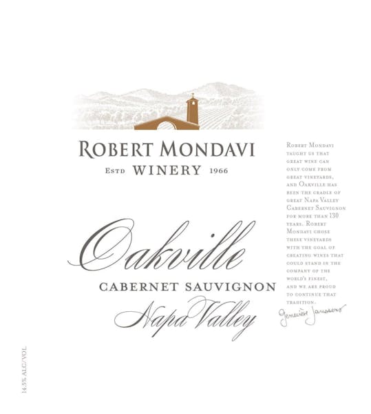 Robert Mondavi 'Oakville' Cabernet Sauvignon 2019