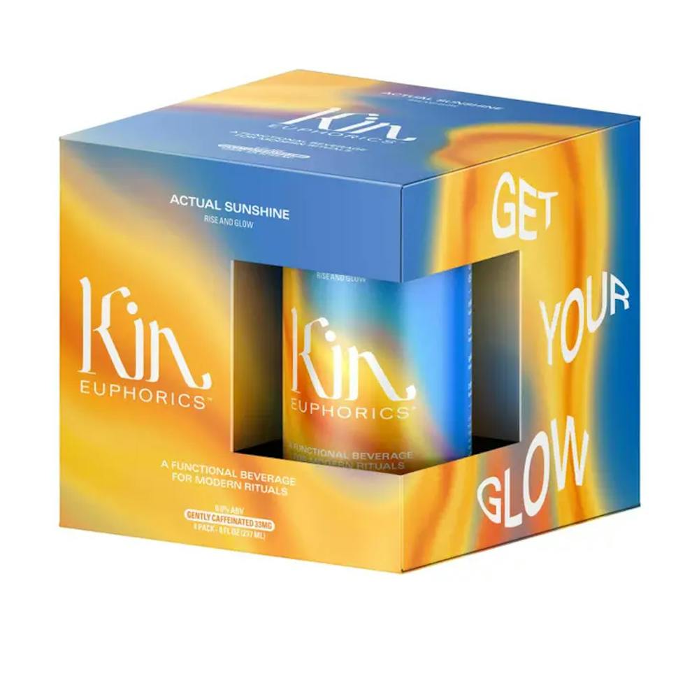 Kin Euphorics Actual Sunshine 4pk8oz Cans Adaptogenic Drinks